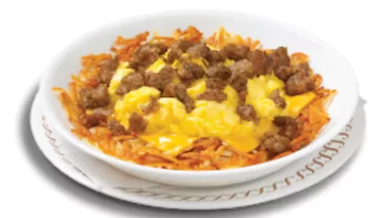 SAUSAGE EGG & CHEESE HASHBROWN BOWL