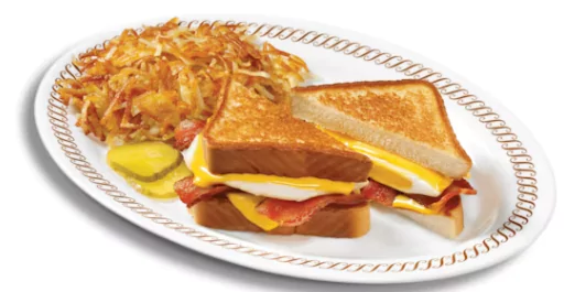 TEXAS BREAKFAST MELT with HASHBROWNS